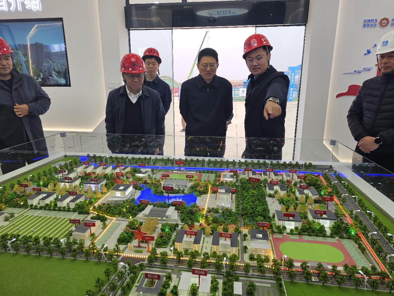 省司法厅副厅长胡孔胜调研学院新校区建设项目